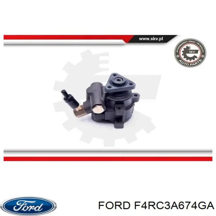 F4RC3A674GA Ford насос гідропідсилювача керма (гпк)