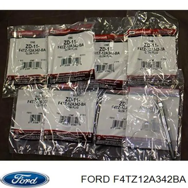 F4TZ12A342BA Ford Свічки розжарювання