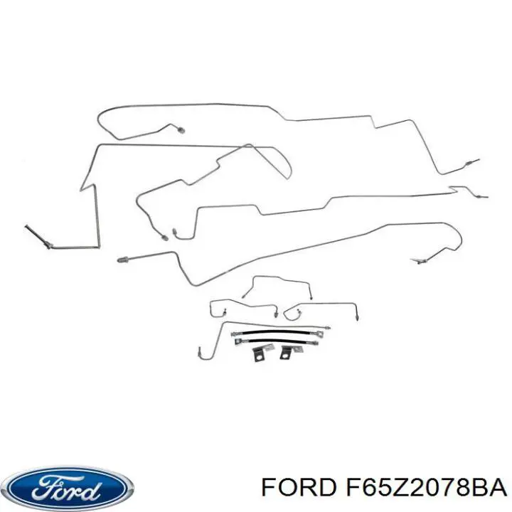 F65Z2078BA Ford Шланг гальмівний передній, правий