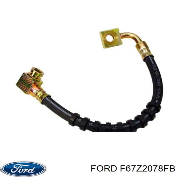 F67Z2078FB Ford Шланг гальмівний передній, лівий