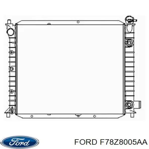Радіатор основний Ford F78Z8005AA ціна, від 111.92 USD