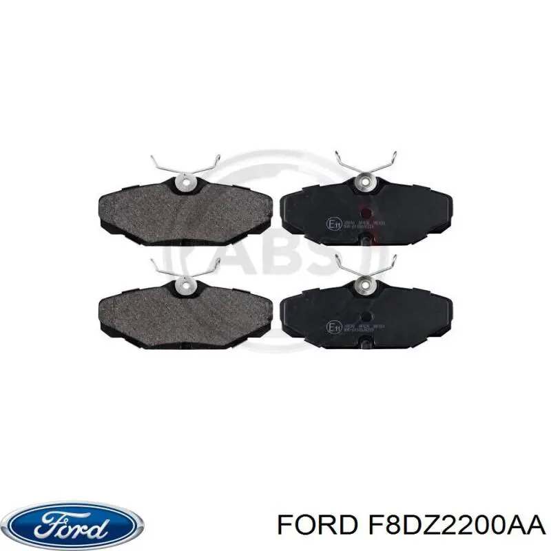 F8DZ2200AA Ford колодки гальмові задні, дискові