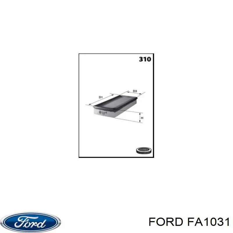 FA1031 Ford фільтр повітряний