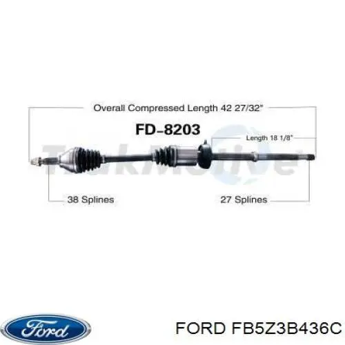Купити TX1110 Ford Піввісь права