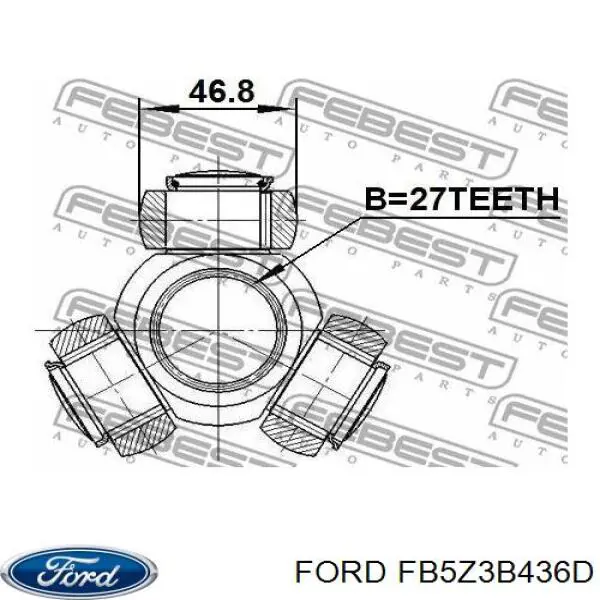 Привід правий Ford DB5Z3B436A