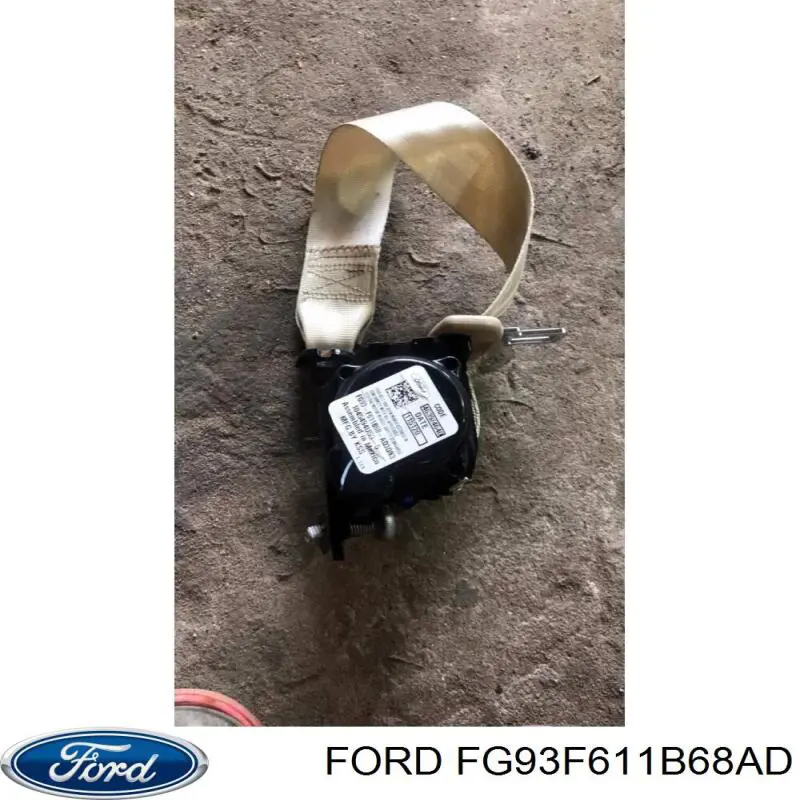 Пасок безпеки задній правий Ford FG9Z54611B68AM ціна, від 10.06 USD