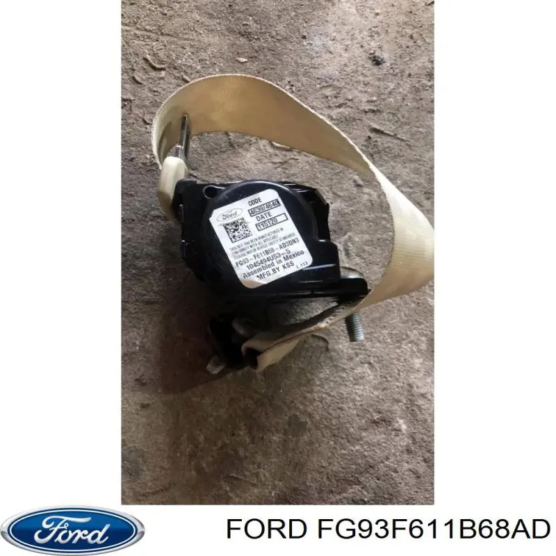 FG9Z54611B68AM Ford Пасок безпеки задній правий
