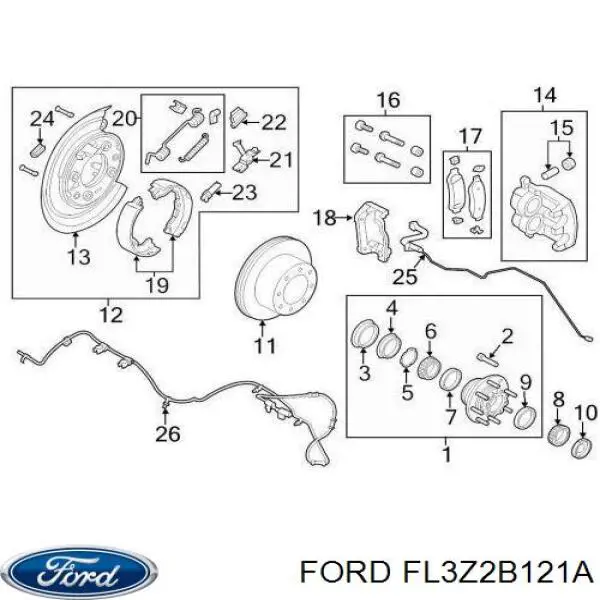  Ford FL3Z2B121B ціна, від 13.94 USD