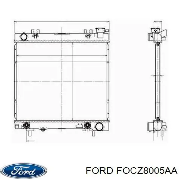 Купити FOCZ8005AA Ford Радіатор двигуна