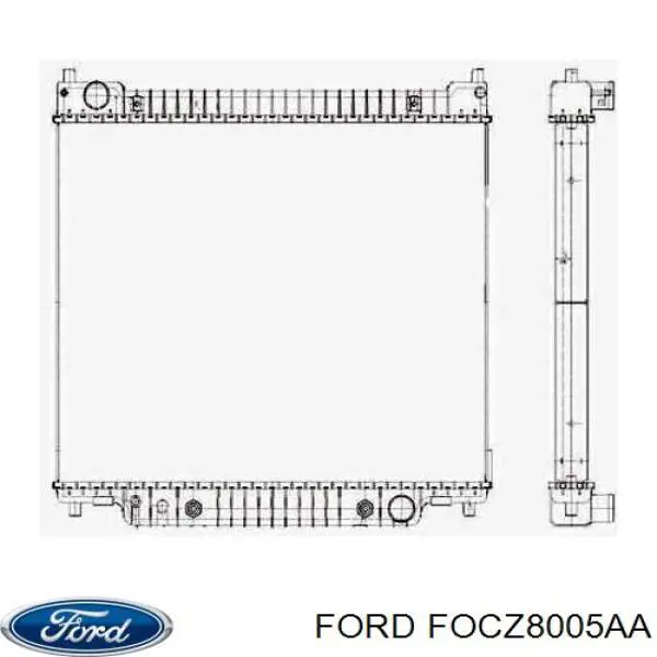 Радіатор основний Ford FOCZ8005AA ціна, від 128.25 USD