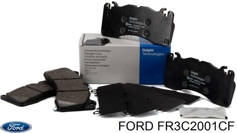 Передні тормозні колодки GR3Z2001G Ford