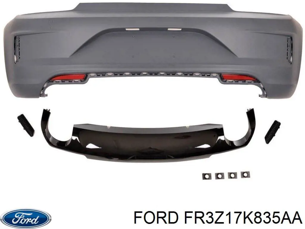 FR3Z17K835AA Ford Буфер (бампер) задній