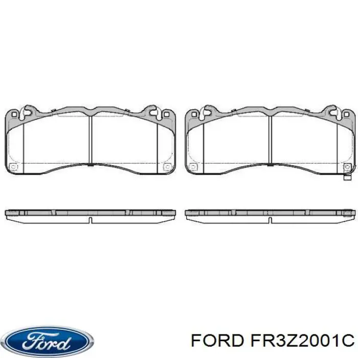 FR3Z2001C Ford Передні гальмівні колодки