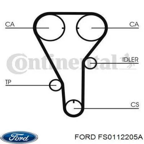 Купити FS0112205A Ford Ремінь газорозподільного механізму