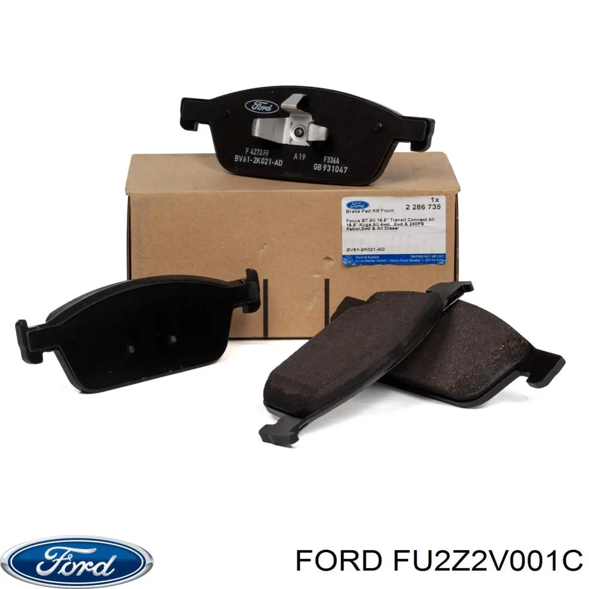 Купити FU2Z2V001C Ford Колодки гальмівні передні, дискові