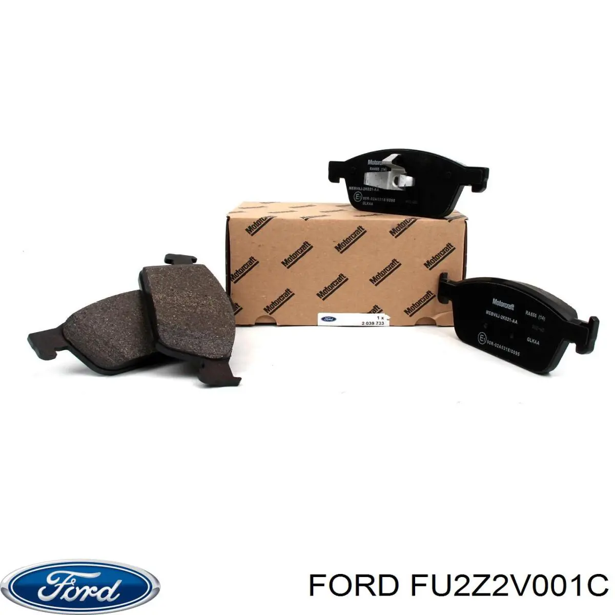 FU2Z2V001C Ford колодки гальмівні передні, дискові