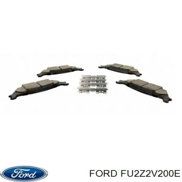 Колодки гальмові задні, дискові FU2Z2V200E Ford