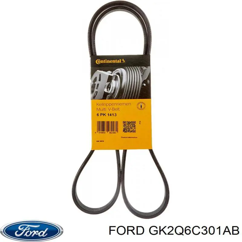 Клиновий ремінь Ford GK2Q6C301AB ціна, від 12.65 USD