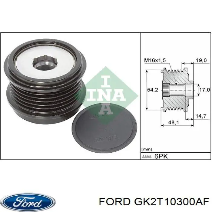 Купити GK2T10300AF Ford Генератор