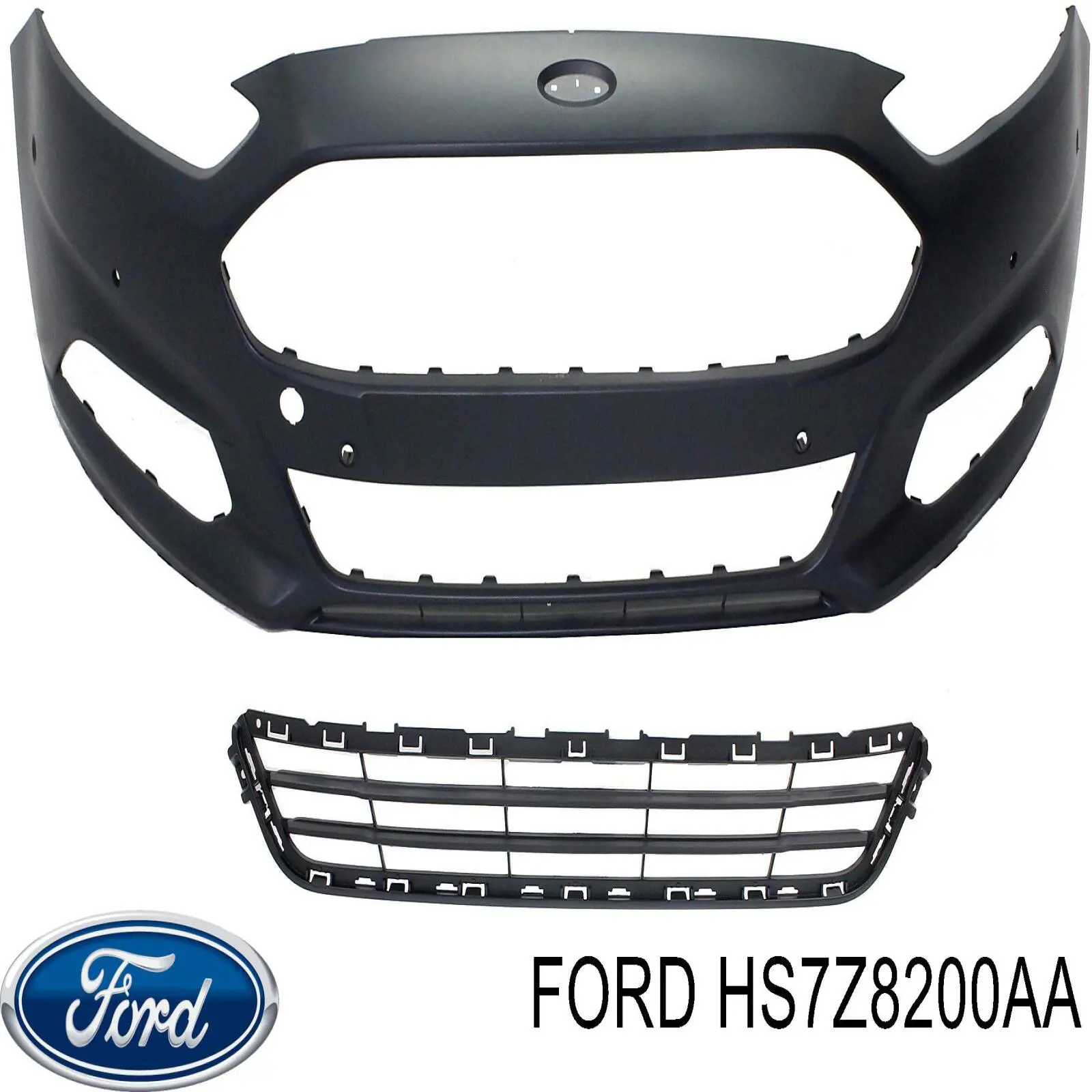 Pfd07023tr хром решетка переднего бампера sport на Ford Fusion 