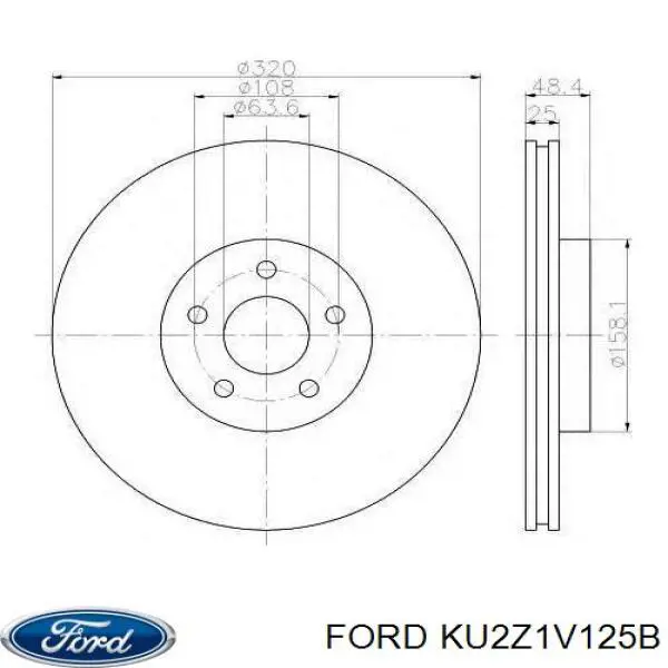 Купити KU2Z1V125B Ford 