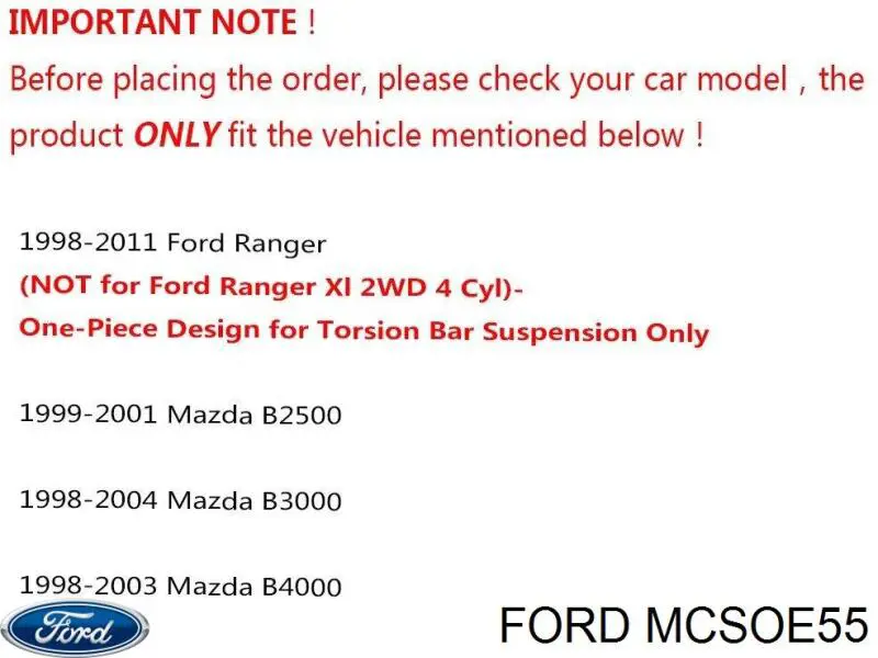 Кульова опора, нижня Ford MCS104222