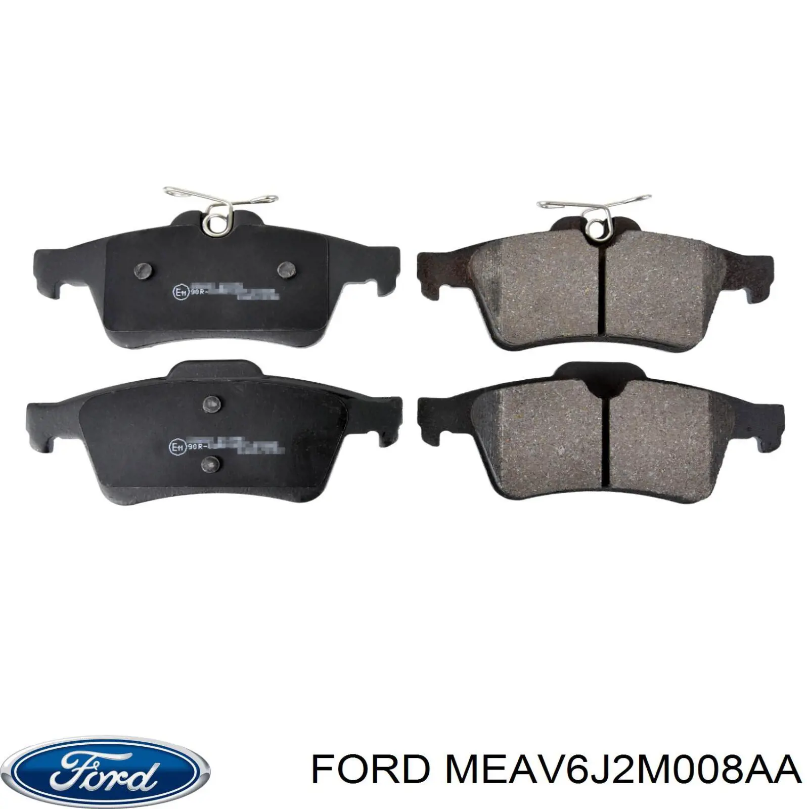 Колодки гальмові задні, дискові MEAV6J2M008AA Ford