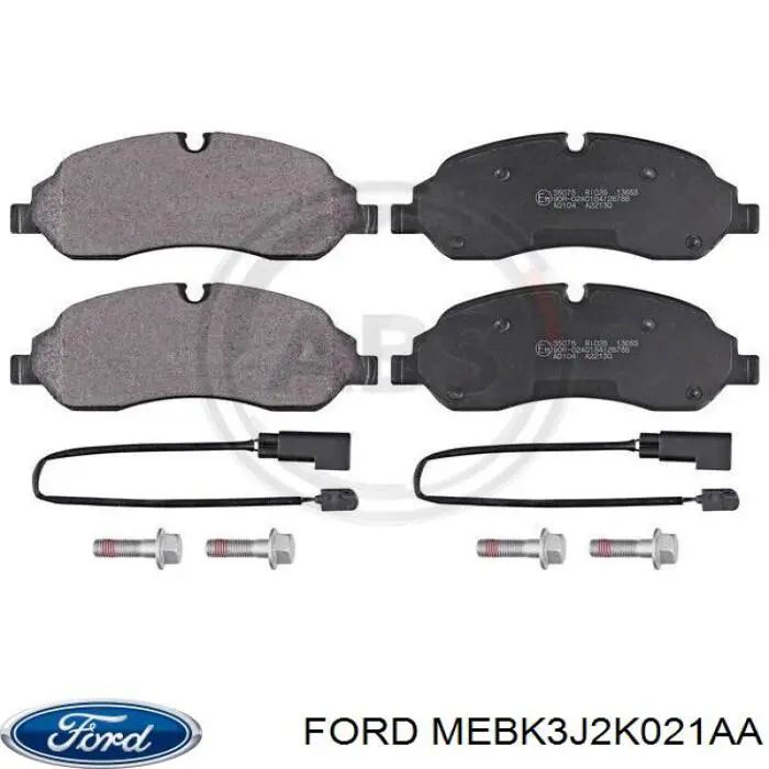 Купити MEBK3J2K021AA Ford Колодки гальмівні передні, дискові