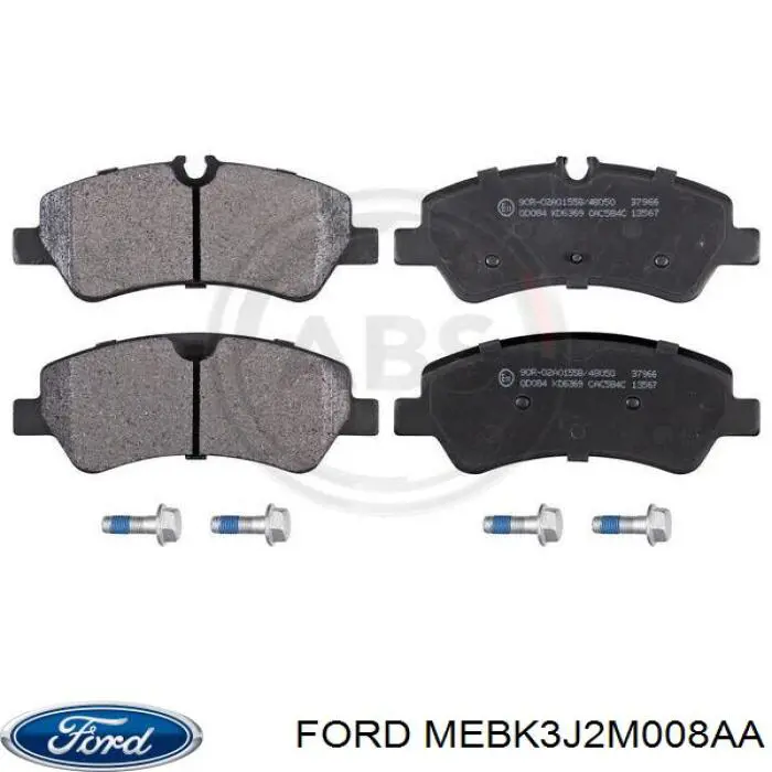 MEBK3J2M008AA Ford Колодки гальмівні задні, дискові