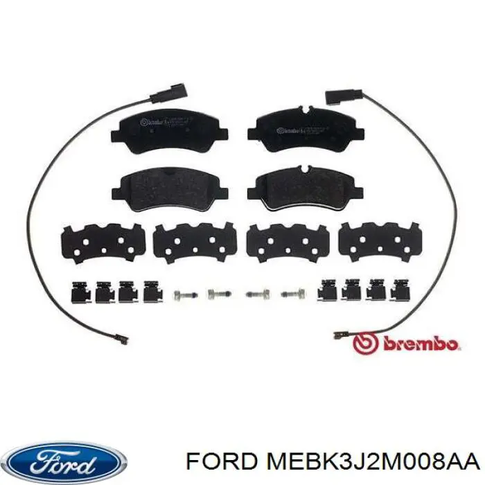 Задні гальмівні колодки Ford MEBK3J2M008AA ціна, від 21.09 USD