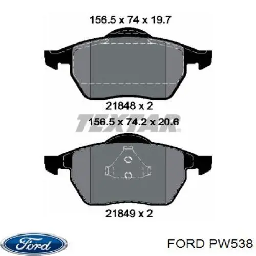 Помпа охолодження Ford PW538 ціна, від 150.23 USD