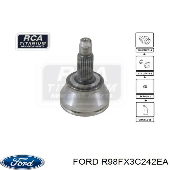 ШРУС зовнішній передній R98FX3C242EA Ford