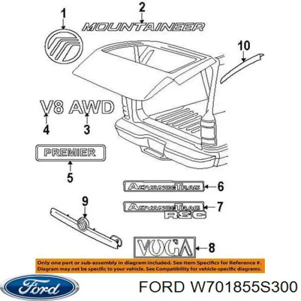  Ford W701855S300 ціна, від 0.42 USD