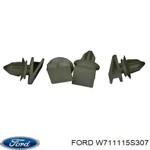 Пістон (кліп) кріплення підкрилки переднього крила Ford 1357580 ціна, від 2.20 USD