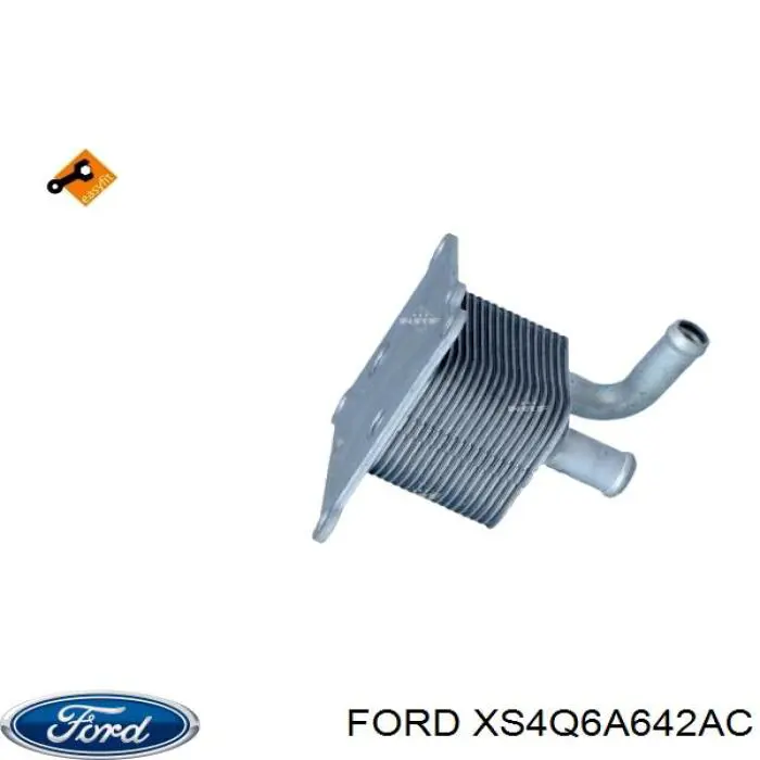 Купити XS4Q6A642AC Ford Радіатор масляний (холодильник), під фільтром