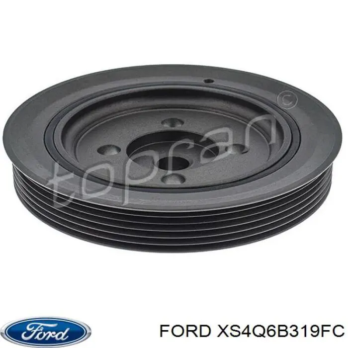 Купити XS4Q6B319FC Ford Шків колінчастого вала