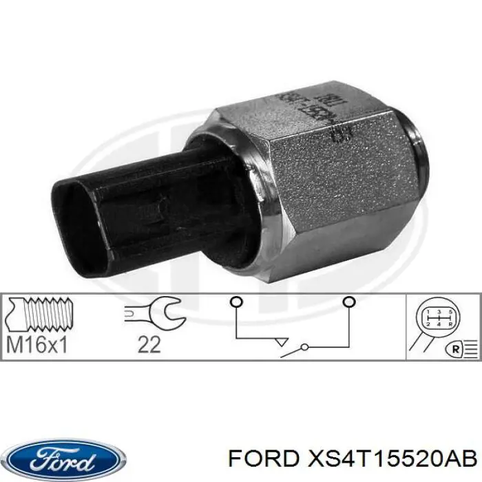 XS4T15520AB Ford датчик включення ліхтарів заднього ходу