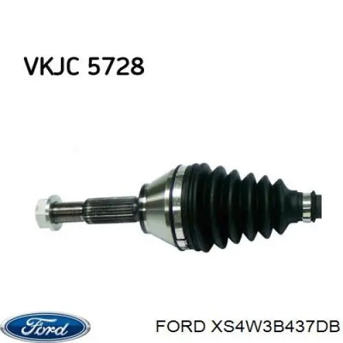 Ліва піввісь 1092755 Ford