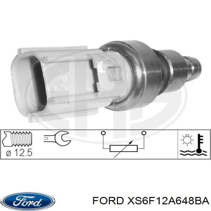 Датчик температури охолоджуючої рідини XS6F12A648BA Ford