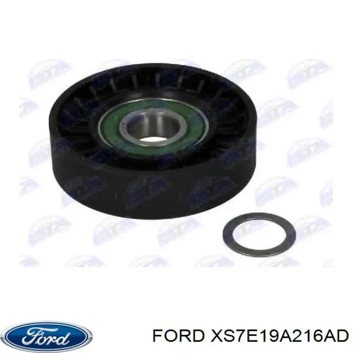 Ролик приводного ременя, паразитний Ford XS7E19A216AD ціна, від 12.32 USD