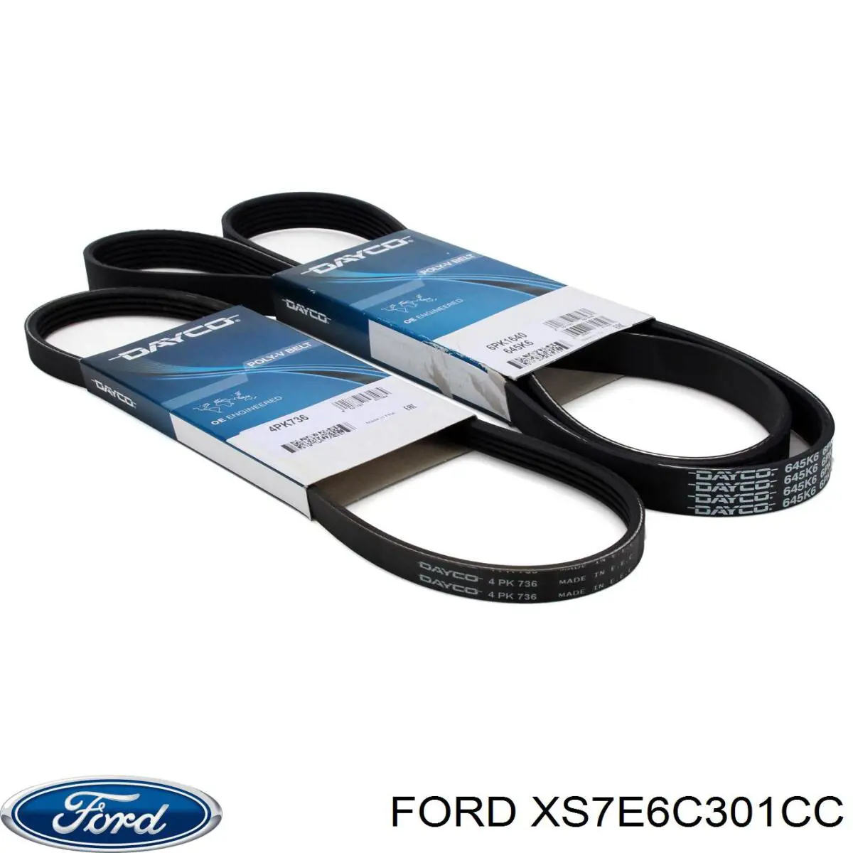 Ремінь генератора XS7E6C301CC Ford