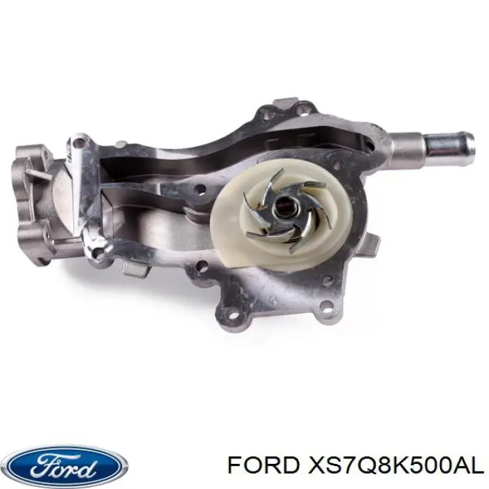 Помпа водяна (насос) охолодження, в зборі з корпусом XS7Q8K500AL Ford