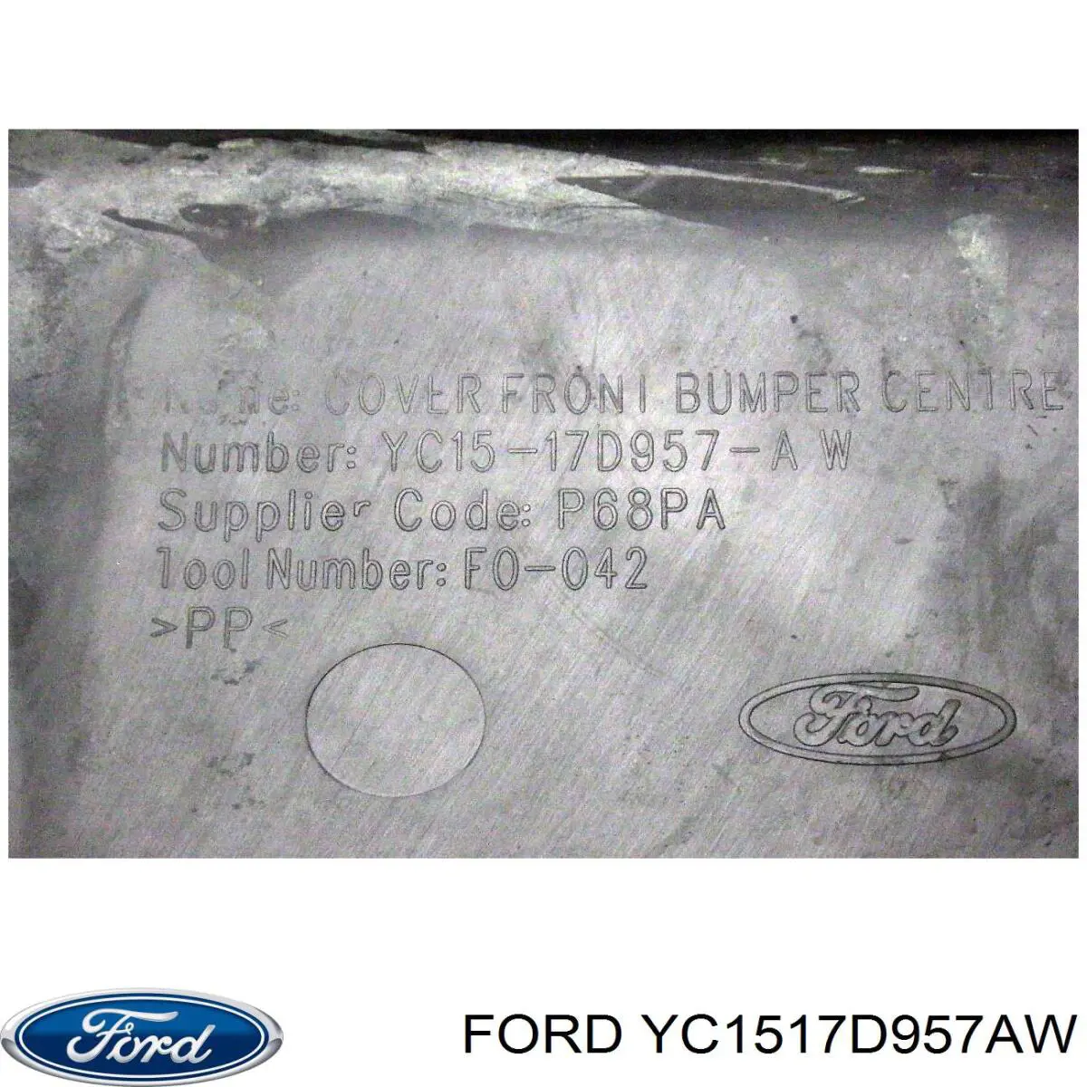 Передній бампер YC1517D957AW Ford