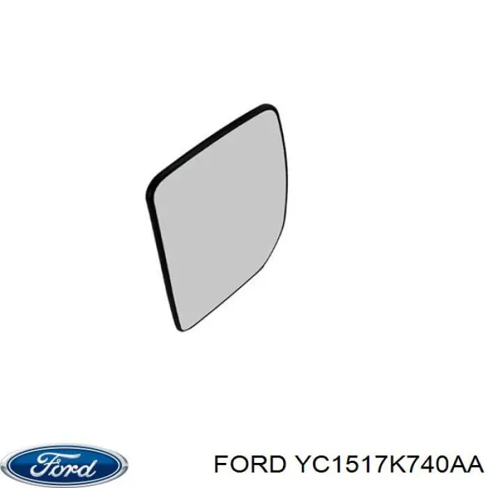 YC1517K740AA Ford дзеркальний елемент дзеркала заднього виду, правого