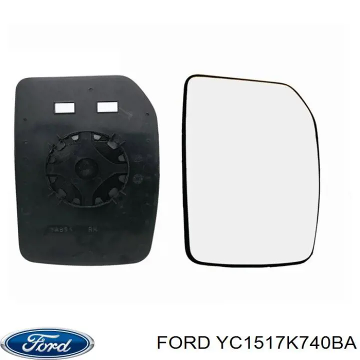 Дзеркальний елемент правого дзеркала заднього виду Ford YC1517K740BA ціна, від 6.82 USD