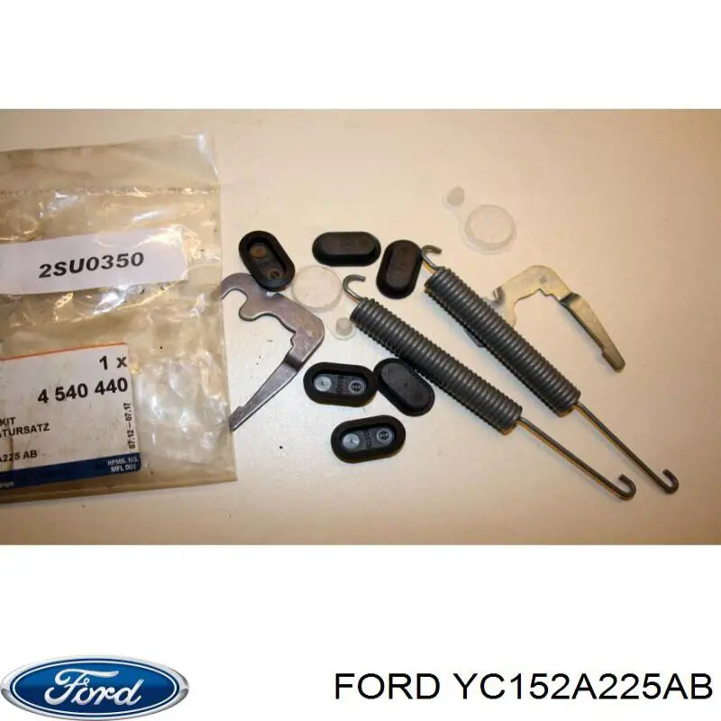 YC152A225AB Ford монтажний комплект задніх барабанних колодок