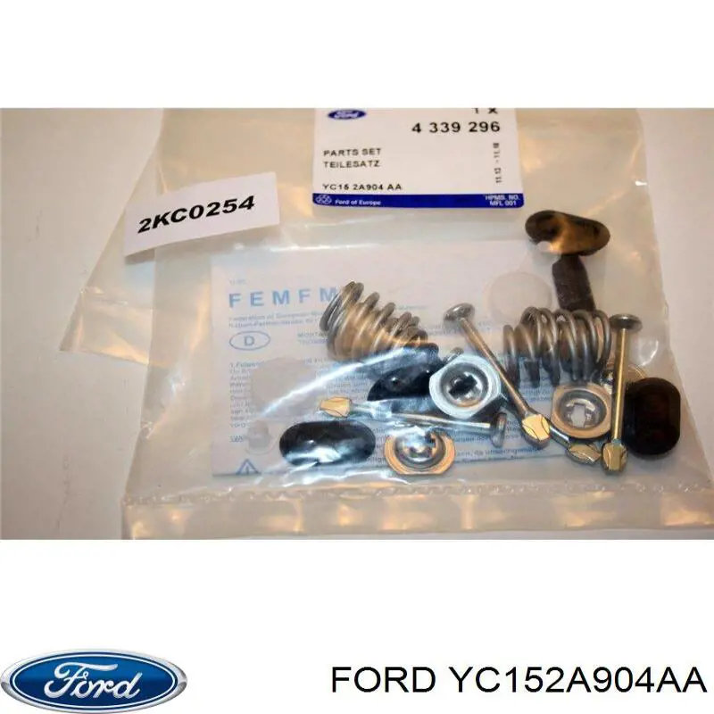 YC152A904AA Ford Ремкомплект задніх гальм