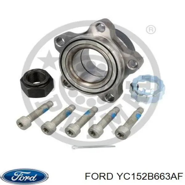 Комплект підшипник маточини передньої Ford YC152B663AF ціна, від 29.59 USD