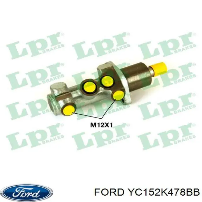 Циліндр головний гальма (Гідротормоз) Ford YC152K478BB ціна, від 26.58 USD