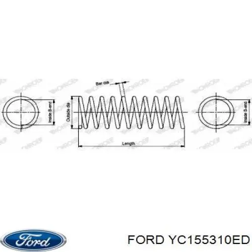YC155310ED Ford пружина передня
